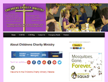 Tablet Screenshot of childrenscharityministry.com
